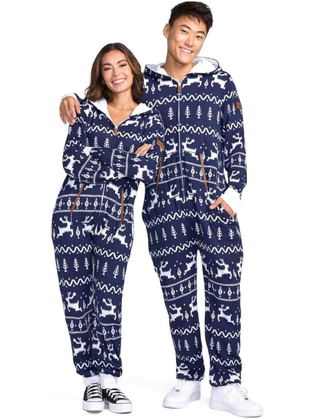 Cozy Knit Christmas Jumpsuit for Adults - Festive One-Piece Holiday Outfit